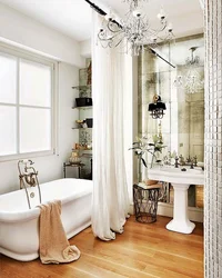 Curtain for bathroom interior design