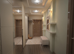 Photo of the design of the hallways of two-room apartments