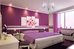 Lilac bedroom design