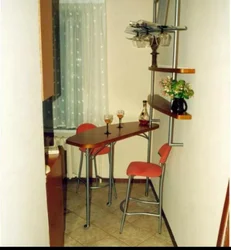 Барная стойка стол на кухне в хрущевке фото