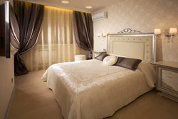 Colors Combined With Beige In The Bedroom Interior Photo