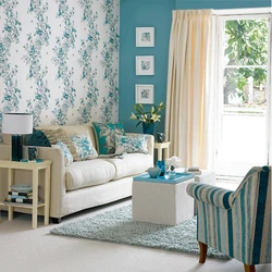 Photo of options for wallpapering in the living room