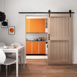 Photo of sliding interior doors in one kitchen