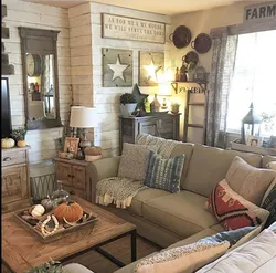 Country style living room design