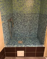 Bathroom Tray Made Of Tiles Design