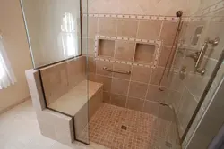 Bathroom tray made of tiles design