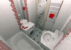 Combine a bath with a toilet in a panel house photo design