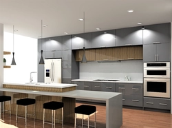 Three-story kitchen photo