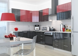 Combined kitchens by color photo modern ideas