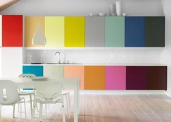 Photo of painted kitchen facades