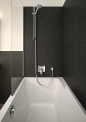 Тропический душ для ванной со смесителем фото в ванне