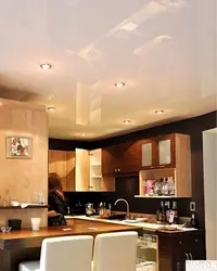 Фото натяжных потолков на кухню как выбирать
