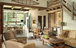 Country style living room interior