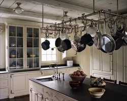 Hanging kitchen photo