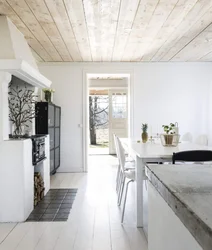 Laminate On The Ceiling In The Kitchen Interior