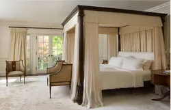 Bedroom design with four poster bed