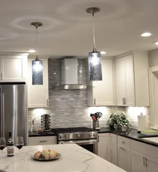 Дизайн подсветки потолка на кухне