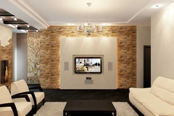 Modern wall decoration in an apartment photo