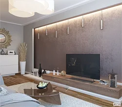 Modern wall decoration in an apartment photo