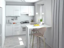 White kitchen in Khrushchev interior photo