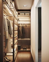 Long narrow wardrobe design