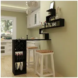 Bar counter for kitchen photo