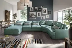 Modular sofa with sleeping place photo