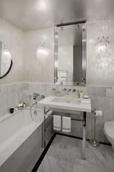 One Tone Tile Design In The Bathroom