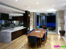Photo design of kitchen dining room in the house