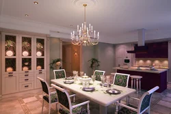 Photo design of kitchen dining room in the house