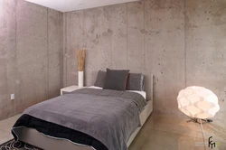 Дызайн спальні бетон