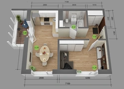 Apartment Design With Room Sizes
