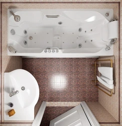 Photo of a small bath 3 square meters