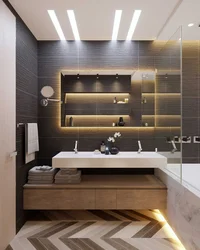 Пәтердегі ванна бөлмесінің заманауи дизайны