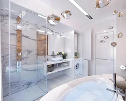 Modern bathroom design in an apartment