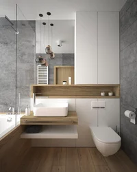 Modern bathroom design in an apartment