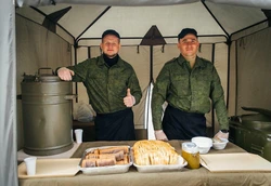 Army field kitchen photo