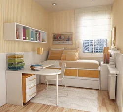 Дизайн комнаты детская спальня все в одном