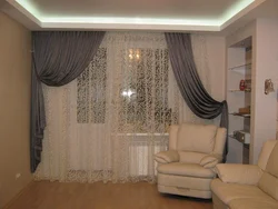 Тюль в зал в современном стиле в квартире фото