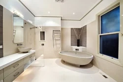 Bath with high ceilings photo