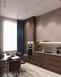 Design project of a stylish kitchen