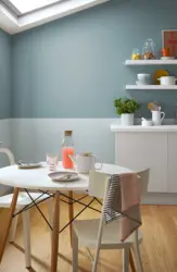 Стены кухни под покраску в интерьере