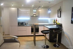 Kitchens with bar counters and sofa design