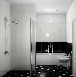 Фото ванн черно белых с душевыми