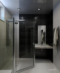 Photo of black and white bathtubs with showers
