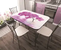 Photo of glass kitchen tables