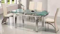 Photo of glass kitchen tables