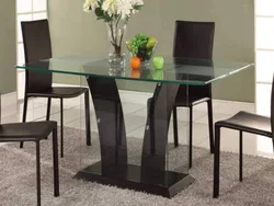 Photo of glass kitchen tables