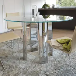 Фото стеклянных столов кухни