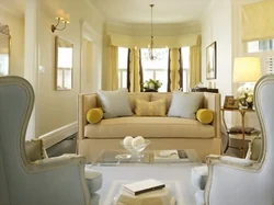 Color combination in the living room interior light beige